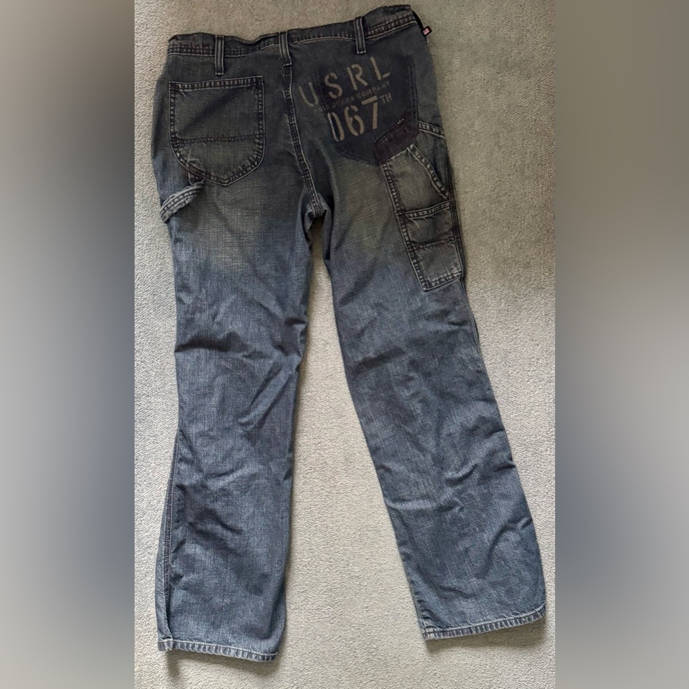 Polo by Ralph Lauren Vintage Y2K Rare Updated Carpenter Pant Jeans Printed 8